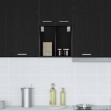 Hanging Cabinet Black Oak 40 x 29,5 x 40 cm Engineered Wood - Top-Down View