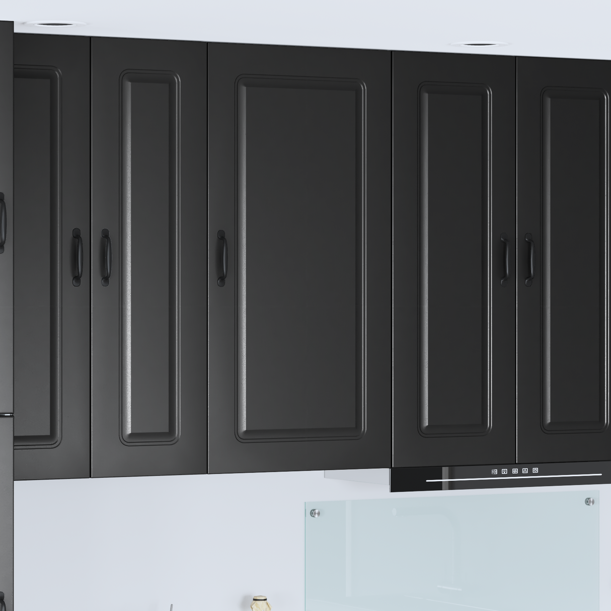 Dishwasher Panel Kalmar Black 50 x 31 x 100 cm Engineered Wood