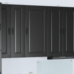 Dishwasher Panel Kalmar Black 50 x 31 x 100 cm Engineered Wood