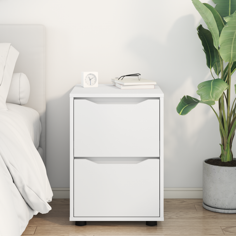 Storage Cabinet 40 x 48 x 57 cm Engineered Wood White