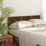 Bed Headboard Smoked Oak 160x1.5x80 cm Engineered Wood - Front View