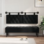 Hanging Headboard Black Velvet