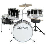 Karrera Childrens 4pc Drum Kit - Black - Extra Image