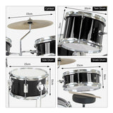 Karrera Childrens 4pc Drum Kit - Black - Extra Image