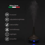 Milano Decor Ultrasonic Aroma Diffuser - Dark Wood Grain Color-1951134805135593475