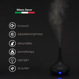 Milano Decor Ultrasonic Aroma Diffuser - Black Colour - Side View