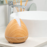 PureSpa Ultrasonic Diffuser - Light Wood - Low Angle