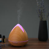 PureSpa Ultrasonic Diffuser - Light Wood - Close-Up Angle