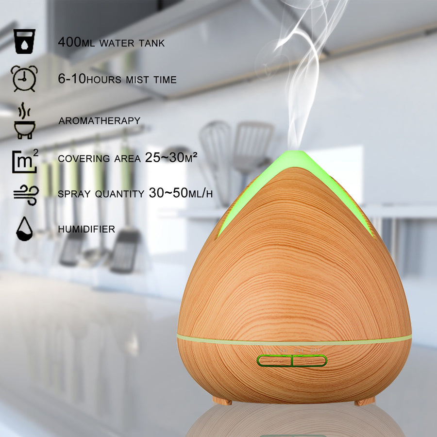 PureSpa Ultrasonic Diffuser  - Light Wood-1951134805810876419