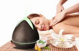 PureSpa Ultrasonic Diffuser - Dark Wood - Top-Down View