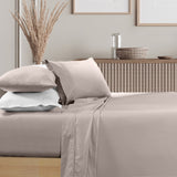 Renee Taylor 1500 Thread Count Cotton Blend Sheet Set - King - Stone-1951134872475144193