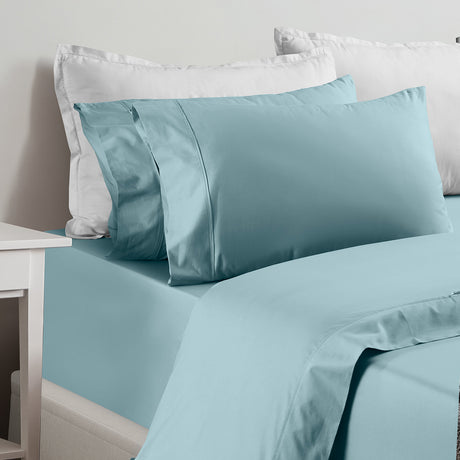 Renee Taylor 1500 Thread count Cotton Blend Sheet sets King Mist-1951134872764551168