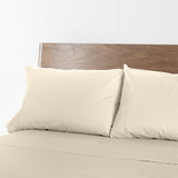 Renee Taylor 1500 Thread count Cotton Blend Sheet sets King Ivory - Front View