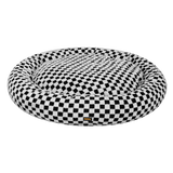 Pawz Circular Plush Dog Cosy Bed Calming Pet Plush Bed - Low Angle