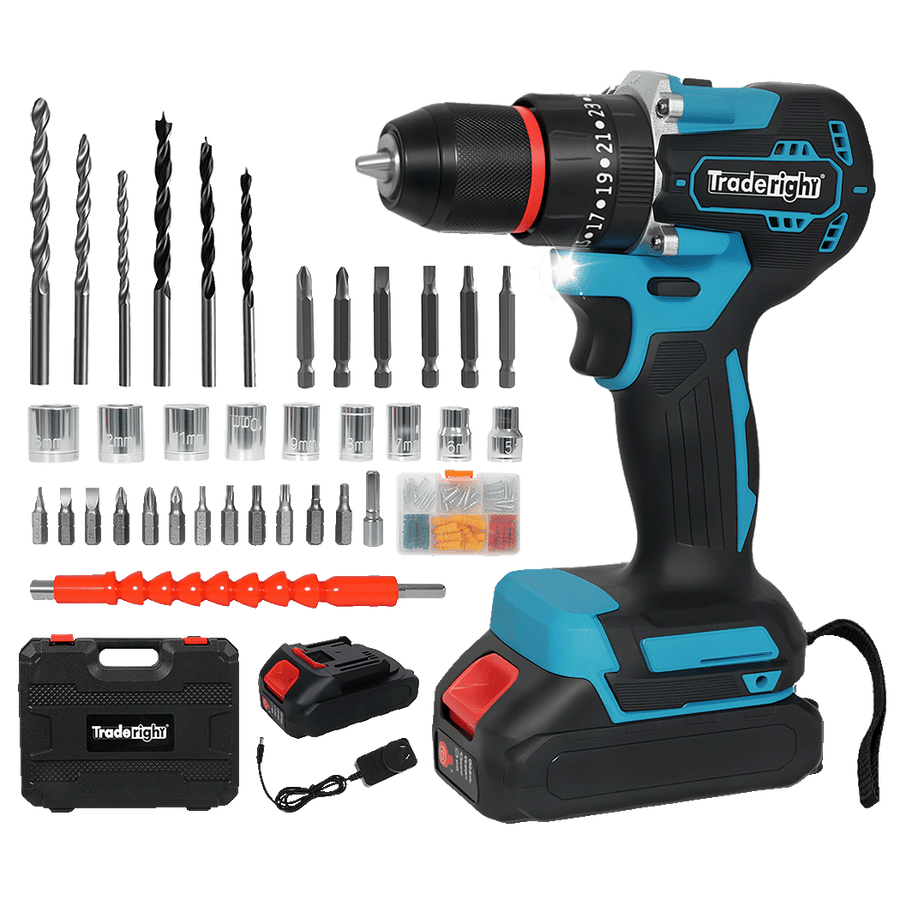 Traderight 21V Cordless Impact Drill with LED Light-2018816790175551496