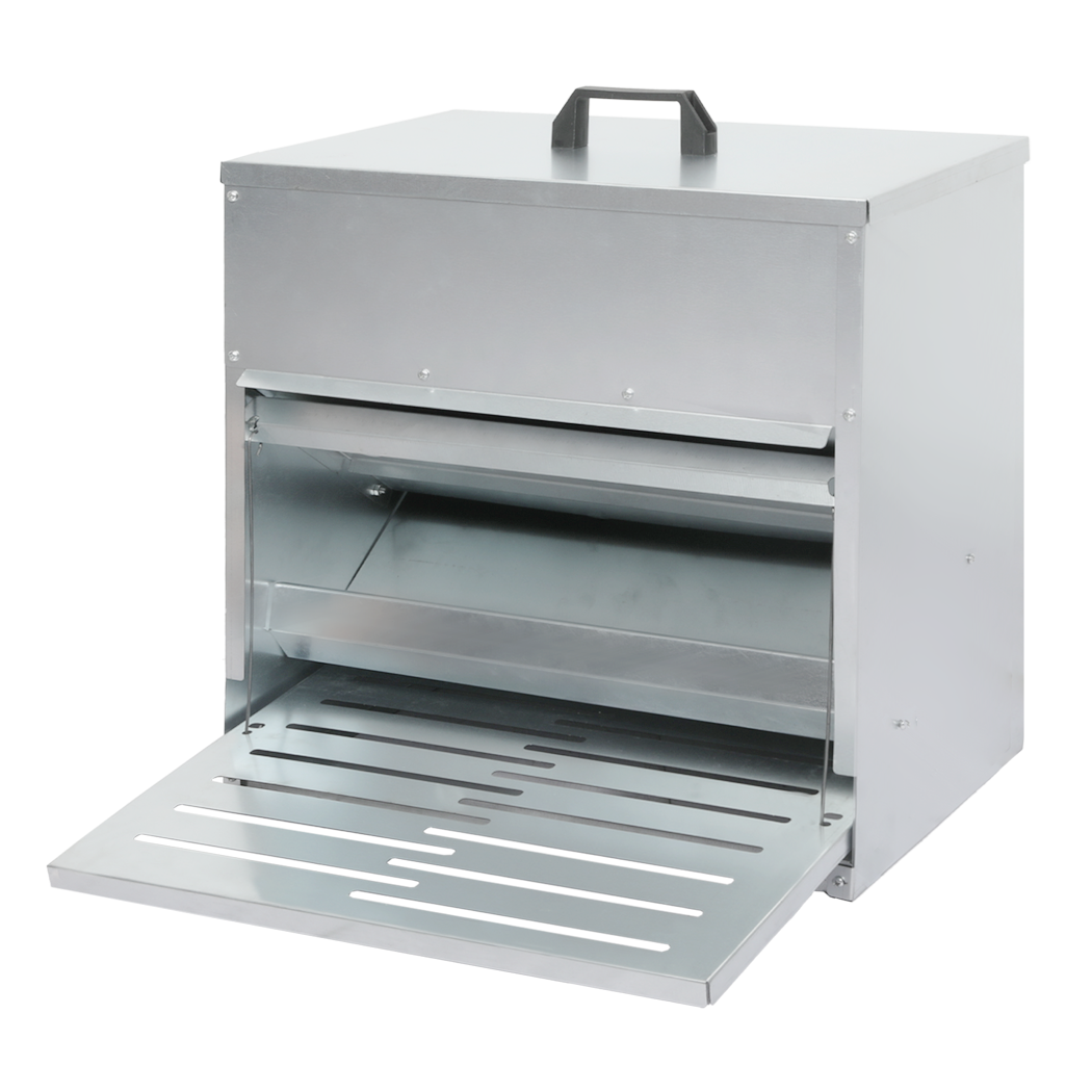 PaWz 10KG Auto Chicken Feeder Dispenser Galvanised Steel-2006732904771751944