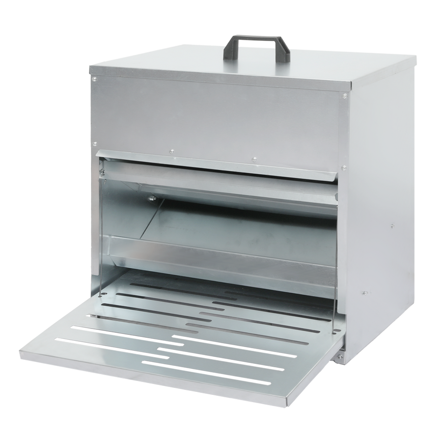 PaWz 10KG Auto Chicken Feeder Dispenser Galvanised Steel-2006732904771751944