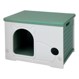 Pawz Outdoor Indoor Dogs Kennel Plastic Puppy Pet House - Low Angle