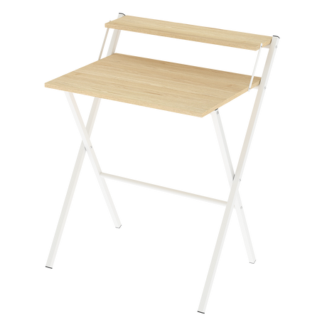 Levede Foldable Computer Desk Office Study Desk Oak-2011971108705800200