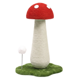 Pawz Mushroom Cat Scratching Post Sisal Rope Cat Tower - Low Angle