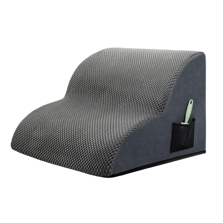 Pawz 2 Steps Pet Stairs Dog Ramp High Density Foam Grey-2018816703462510600