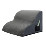 Pawz 2 Steps Pet Stairs Dog Ramp High Density Foam Grey - Low Angle