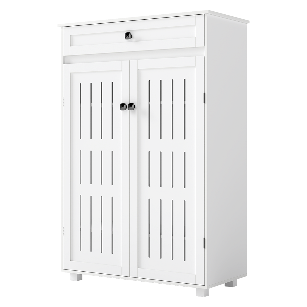 Levede Shoe Cabinet Door Storage Rack Cupboard White-2011971110257692681