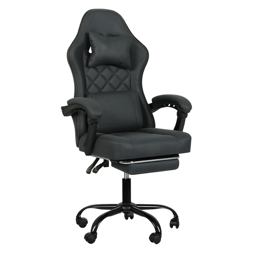 Levede Office Chair High Back Suede Fabric Gaming Chair-2006733418200698888