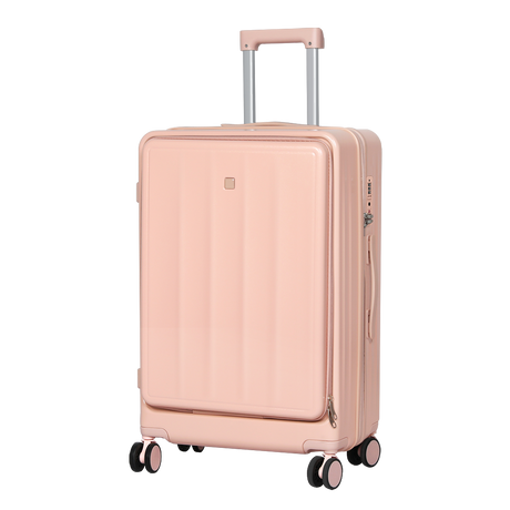 Slimbridge 26" Luggage Trolley Travel Hard Pink-2018816860824408072