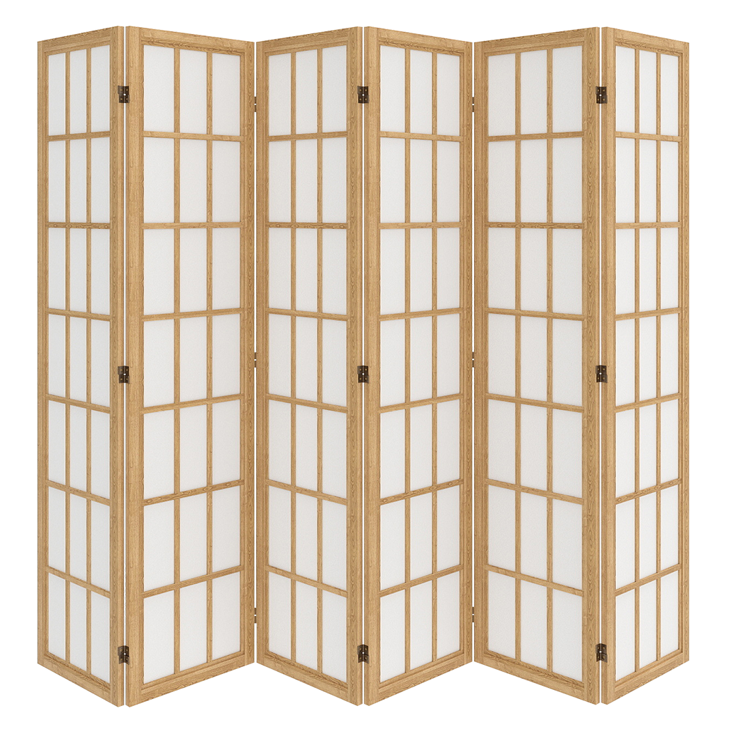 Levede 6 Panel Room Divider 170cm Freestanding Screen-2006732767794171912