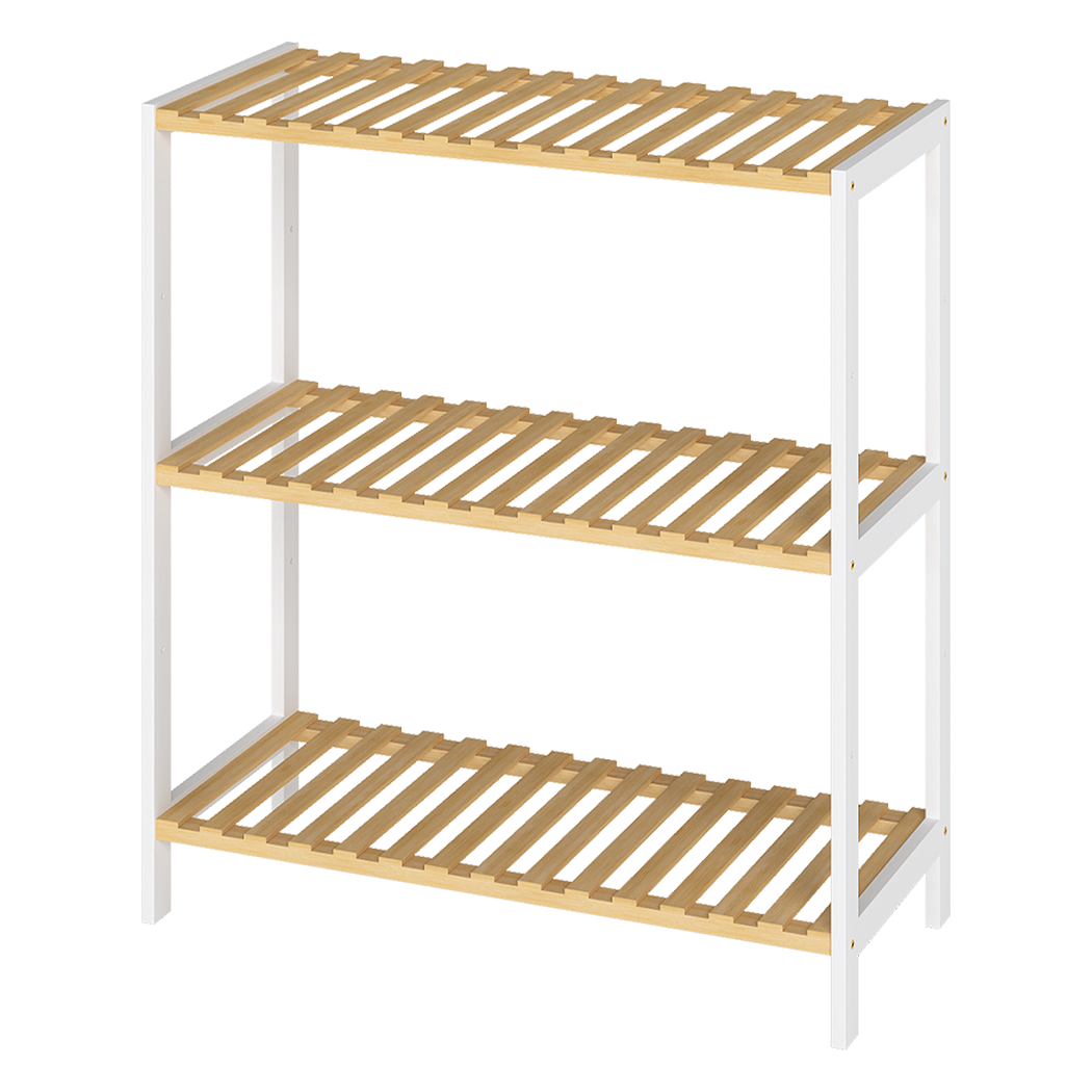 Levede Bamboo Storage Rack 3 Tier Shelf Shoe Organiser-2011971110433853447