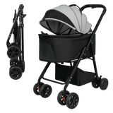 Pawz Pet Stroller 3 in1Dog Cat Pram Foldable Carrier-2017004951246606344