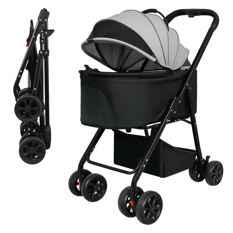 Pawz Pet Stroller 3 in1Dog Cat Pram Foldable Carrier-2017004951246606344