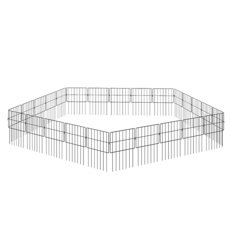 Mountview 25 Pcs Garden Fence Border Rustproof Metal-2006733422801850375