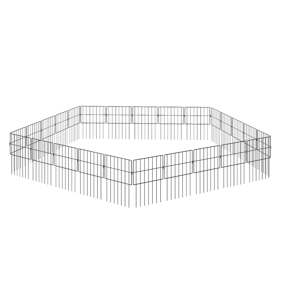 Mountview 25 Pcs Garden Fence Border Rustproof Metal-2006733422801850375