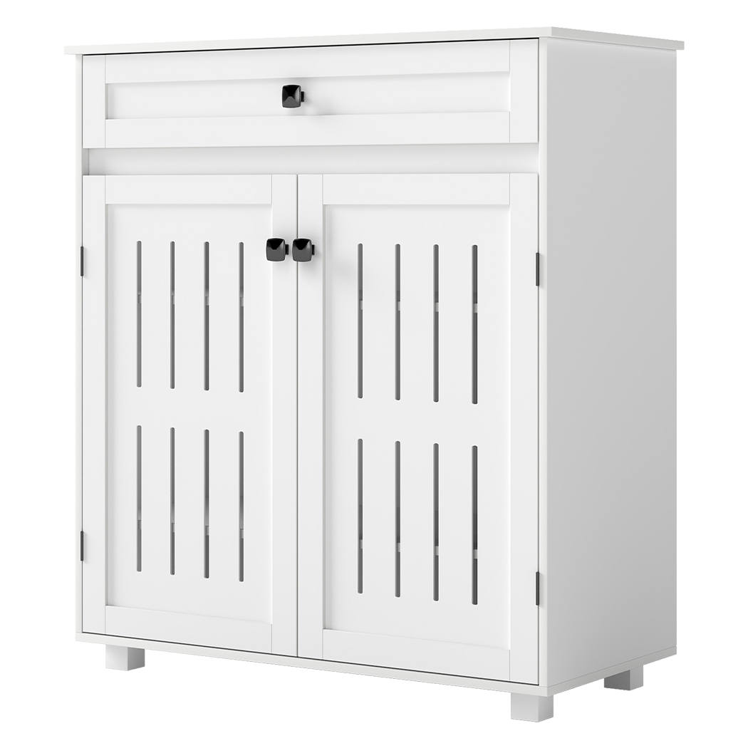 Levede Shoe Cabinet Door Storage Rack Cupboard White-2011971110060560393
