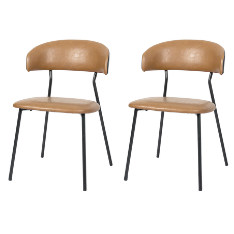 Levede 2x PU Leather Dining Chairs Kitchen Lounge-2006732800518131720