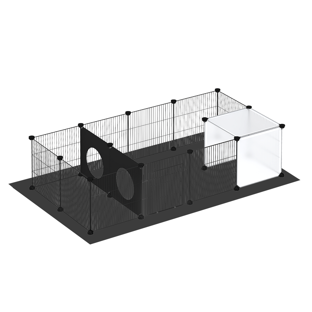Pawz 16 Panels Guinea Pig Pet Playpen Small Pets Fence-2011971118084263944