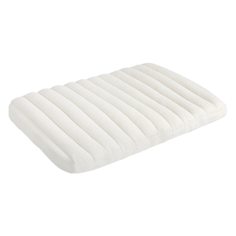 Pawz L Size Orthopedic Dog Bed with Sherpa Plush Removable Cover in White-2006732708935503880