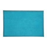 Marlow Coral Velvet Area Rugs Large Mat 120x200cm Blue - Low Angle