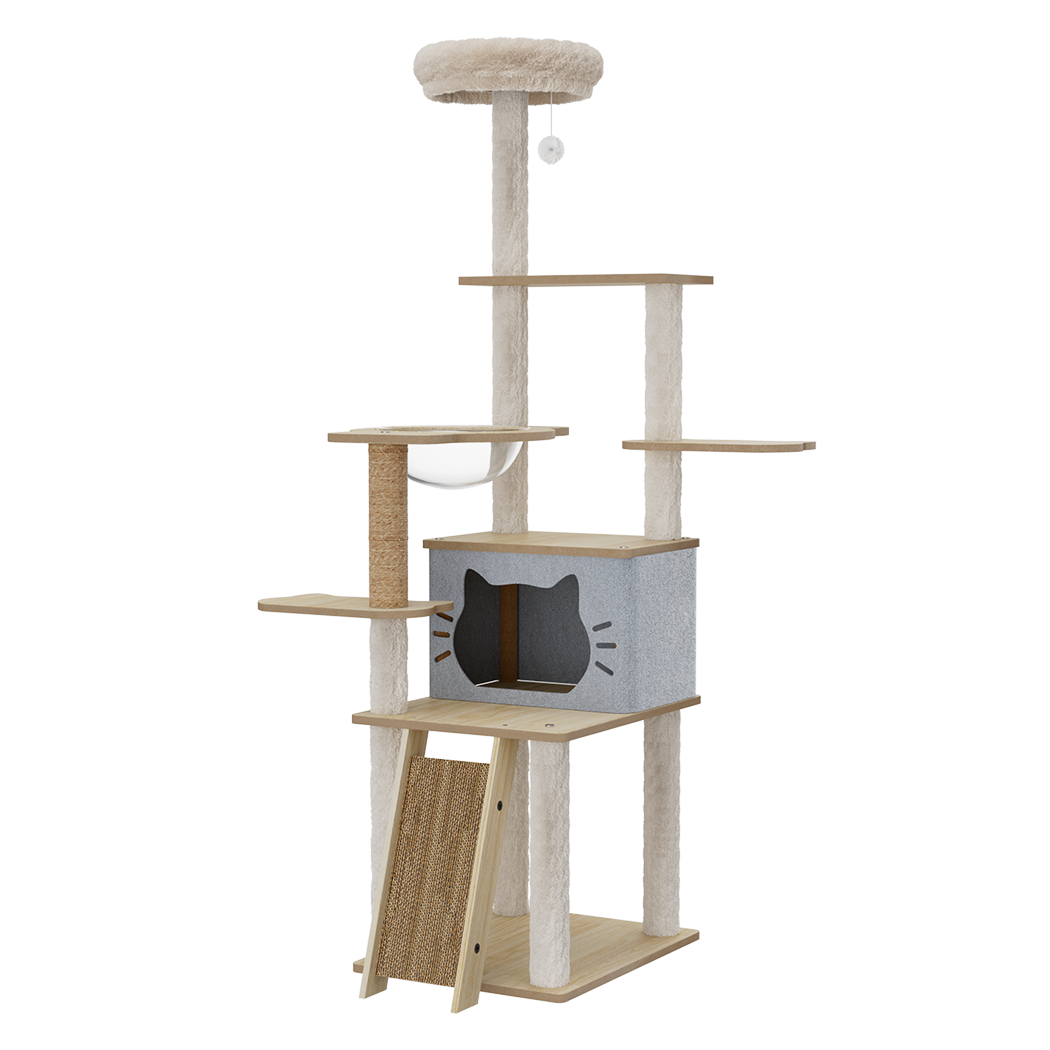 Pawz Cat Tree Tower Large Scratcher Condo House 160cm-2006732708063088648