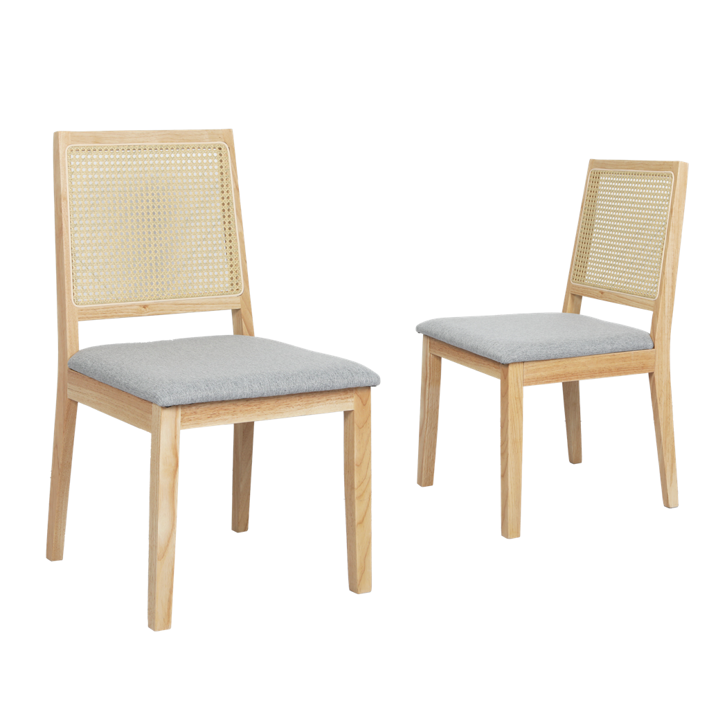 Levede 6XCane Dining Chair Rattan Armless Seat-2006732734734667784