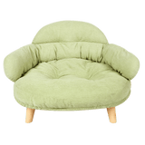 Pawz Elevated Pet Dog Cat Sofa Bed Couch XL Size Green - Low Angle