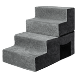 Pawz 4 Steps Pet Stairs Dog Ramp High Density Foam Grey-2006732767437656072