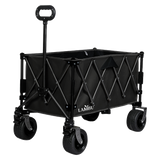 Lambu Folding Wagon Cart Black - Low Angle