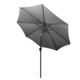 Centra 3M Outdoor Patio Umbrella Solar LED Light Grey - Low Angle