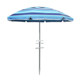 Mountview 2.2M Outdoor Beach Umbrellas Sand Blue - Low Angle