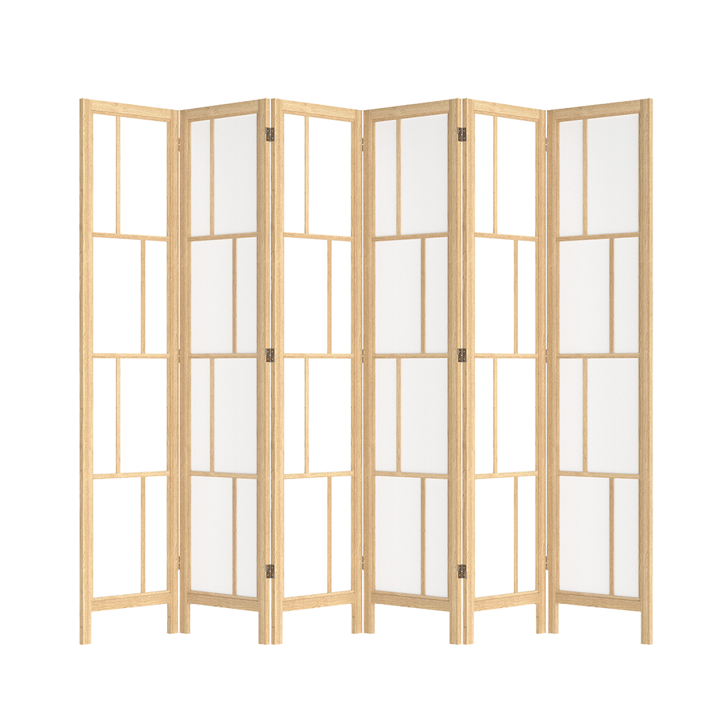 Levede 6 Panel Room Divider 170cm Freestanding Screen-2006733395052335112
