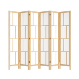 Levede 6 Panel Room Divider 170cm Freestanding Screen - Low Angle