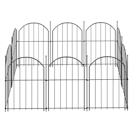 Mountview 10 Pcs Garden Fence Border Rustproof Metal-2006733423007371271